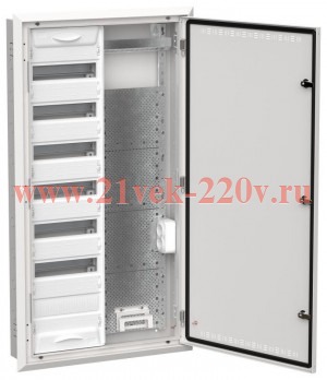 Щит мультимедийный комбинированный встраиваемый ИЭК TITAN 5 ЩРв-84 (2х84) 1130х625х130мм IP30 белый TI5-51-V-2X084-30