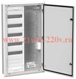 Щит мультимедийный комбинированный встраиваемый ИЭК TITAN 5 ЩРв-72 (2х72) 1005х625х130мм IP30 белый TI5-51-V-2X072-30