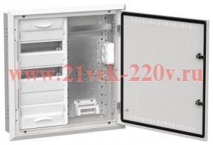 Щит мультимедийный комбинированный встраиваемый ИЭК TITAN 5 ЩРв-36 (2х36) 630х625х130мм IP30 белый TI5-51-V-2X036-30