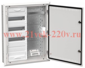 Щит мультимедийный комбинированный встраиваемый ИЭК TITAN 5 ЩРв-48 (2х48) 755х625х130мм IP30 белый TI5-51-V-2X048-30