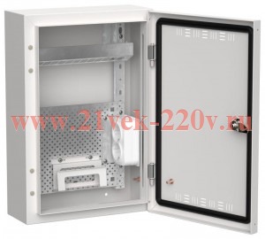 Щит мультимедийный накладной ИЭК TITAN 5 ЩРн-24 (1х24) 460х310х140мм IP30 белый TI5-51-N-024-30