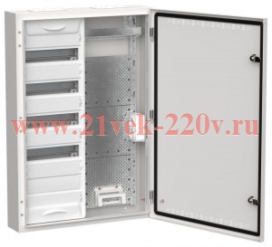 Щит мультимедийный комбинированный накладной ИЭК TITAN 5 ЩРн-60 (2х60) 835х570х140мм IP30 белый TI5-51-N-2X060-30