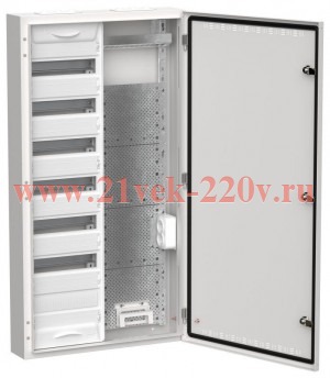 Щит мультимедийный комбинированный накладной ИЭК TITAN 5 ЩРн-84 (2х84) 1085х570х140мм IP30 белый TI5-51-N-2X084-30