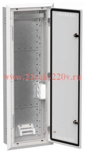 Щит мультимедийный скрытого монтажа ИЭК TITAN 5 ЩРв-72 (1х72) 1005х365х130мм IP30 белый TI5-51-V-072-30