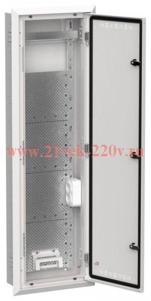 Щит мультимедийный скрытого монтажа ИЭК TITAN 5 ЩРв-84 (1х84) 1130х365х130мм IP30 белый TI5-51-V-084-30