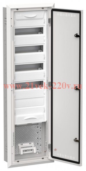 Щит мультимедийный комбинированный встраиваемый ИЭК TITAN 5 ЩРв-60 (1х84) 1130х365х130мм IP30 белый TI5-51-V-1X084-30