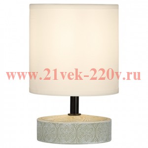 Настольная лампа Rivoli Eleanor 7070-501 1 * Е14 40 Вт керамика бежевая, белая