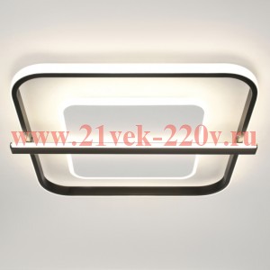 Светильник потолочный светодиодный ЭРА Модерн Franco CLL-1-107W 3K-6K RC BK с ДУ черный