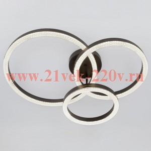 Светильник потолочный светодиодный ЭРА Модерн Bloom CLL-1-110W 3K-6K RC BK с ДУ черный