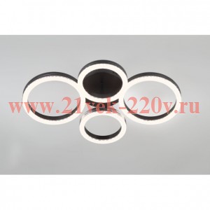 Светильник потолочный светодиодный Rivoli Flora 6191-201 LED 75Вт 3000-6000К чёрный с пультом