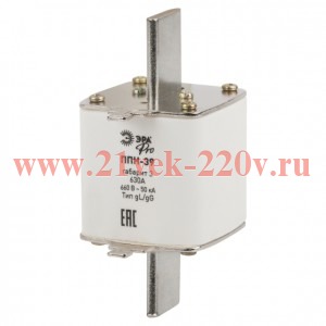 Предохранитель плавкий ППН-39 габарит 3 630А PRO ppn-39-3-630 Эра Б0063997