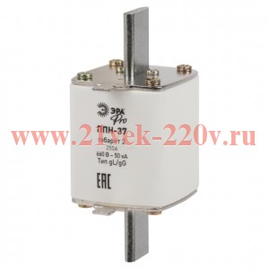 Предохранитель плавкий ППН-37 габарит 2 250А PRO ppn-37-2-250 Эра Б0064024
