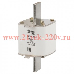 Предохранитель плавкий ППН-39 габарит 3 425А PRO ppn-39-3-425 Эра Б0063929