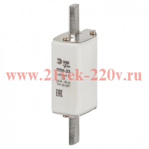 Предохранитель плавкий ППН-33 габарит 0 16А PRO ppn-33-0-16 Эра Б0063962