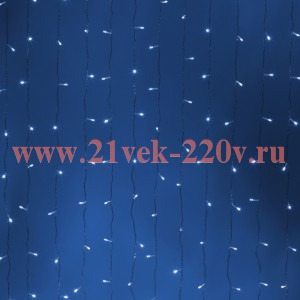 Светодиодная новогодняя гирлянда Intro Holiday INZL-02W занавес 3*2 м холодный белый 240 led 220 в