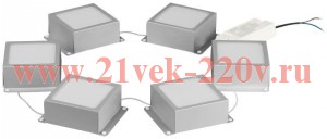 Светильник светодиодный SPO-646-3-4K-S6 36Вт 4000К 100х100 грильято домино компл. 6 кубиков+драйвер