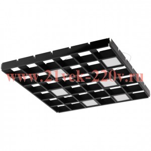 Светильник светодиодный SPO-646-3-5K-B6 36Вт 5000К 3420Лм 89х89мм грильято 100х100 домино 6 кубиков