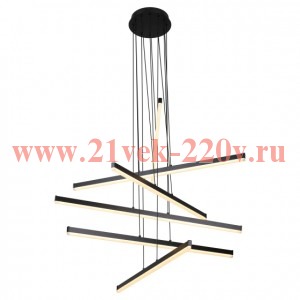 Светильник подвесной (подвес) Rivoli Mabel 6183-201 LED 120 Вт 3000-6000К чёрный светодиодный с пуль