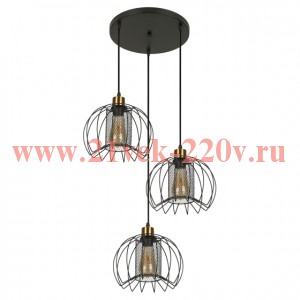 Светильник подвесной (подвес) Rivoli Adelaida 5108-203 3хЕ27 60 Вт лофт-кантри