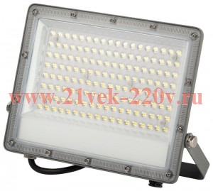 Прожектор светодиодный PRO LPR-063-0-65K-100 100Вт 6500К 10000лм IP65 Г (90град.) сер. Эра Б0067743