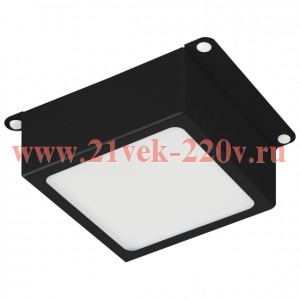 Светильник светодиодный DVO21-06-O-4K80-5-B 6Вт 4000К 460лм грильято 100х100 Домино черн. опал Эра Б