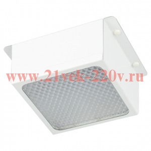 Светильник светодиодный DVO21-06-O-4K80-5 6Вт 4000К 500лм грильято 100х100 Домино бел. опал Эра Б006