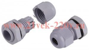 Ввод кабельный (сальник) PG 7 (d отв. 13мм / d провод.3-6.5мм) IP54 (уп.20шт) ЭРА Б0065175