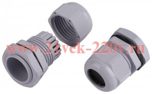 Ввод кабельный (сальник) PG 19 (d отв. 23мм / d провод.12-15мм) IP54 (уп.15шт) ЭРА Б0065196