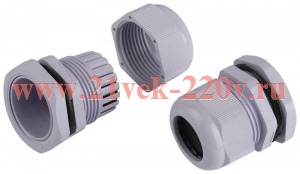 Ввод кабельный (сальник) PG 29 (d отв. 37мм / d провод.18-25мм) IP54 (уп.10шт) ЭРА Б0065150