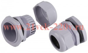 Ввод кабельный (сальник) PG 36 (d отв. 46мм / d провод.22-32мм) IP54 (уп.10шт) ЭРА Б0065151