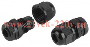 Ввод кабельный (сальник) MG 12 (d отв. 12мм / d провод.4-8мм) IP68 (уп.20шт) ЭРА Б0065159