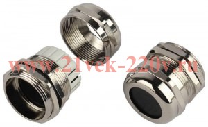 Ввод кабельный (сальник) латунный PGM 29 (d отв. 37мм / d провод.18-25мм) IP68 (уп.3шт) ЭРА Б0065211