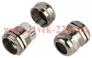 Ввод кабельный (сальник) латунный PGM 16 (d отв. 22.5мм / d провод.10-14мм) IP68 (уп.5шт) ЭРА Б00652