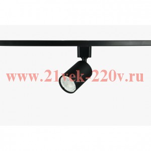 Светильник трековый TR76 - GU10 BK 1ф под лампу GU10 черн. Эра Б0063921