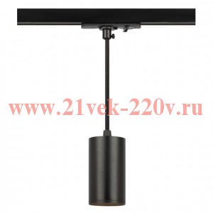Трековый светильник однофазный ЭРА TR45-GU10 S BK подвесной под лампу GU10 черный