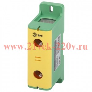 Клемма силовая вводная КСВ NO-224-136 (KE64.3) 35-240кв.мм PE желт./зел. Эра Б0065590