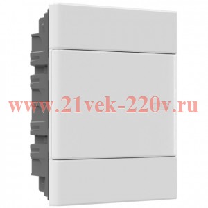 Корпус пластиковый встраиваемый ЭРА TREND ЩРВ-П-24 IP40 белая крышка