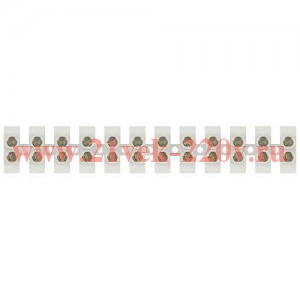 Зажим винтовой изолированный ЗВИ-нг 3А 0.5-4.0кв.мм 12 пар бел. NO-225-500 Эра Б0068064