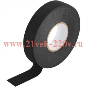Изолента тканевая 19мм (рул.25м) 200мкм PRO PROPET19 полиэстер черн. Эра Б0069020