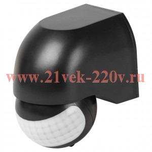 Датчик движения инфракрасн. настен. MD 011 1200Вт 180град. IP44 черн. Эра Б0066991