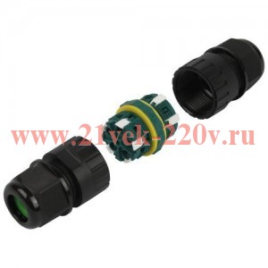 Коннектор кабельный прямой 5-Pin 0.5-2.5кв.мм IP68 безвинтовой NO-224-674 Эра Б0068026