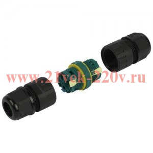 Коннектор кабельный прямой 3-Pin 0.5-2.5кв.мм IP68 безвинтовой NO-224-673 Эра Б0068045