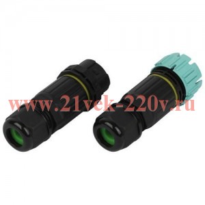 Коннектор кабельный разъемный прямой 3-Pin 0.5-2.5кв.мм IP68 безвинтовой NO-224-671 Эра Б0068012
