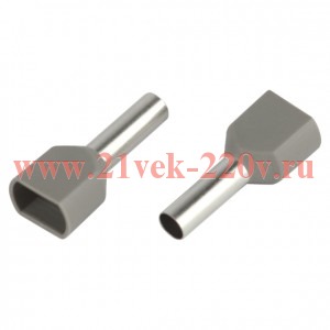 Наконечник-гильза двойн. НШвИ(2) 4.0-12 с изолированным фланцем (уп.500шт) Эра Б0063346