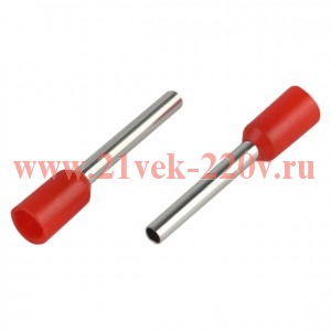 Наконечник-гильза НШвИ 1.0-12 с изолированным фланцем (уп.500шт) Эра Б0063419