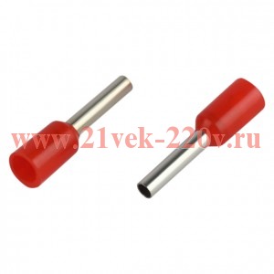 Наконечник-гильза НШвИ 1.0-8 с изолированным фланцем (уп.50шт) Эра Б0063387