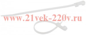Стяжка кабельная под винт 3.6х100 NO-225-315 бел. (уп.100шт) Эра Б0066040