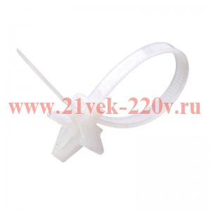 Хомут анкерный нейл. 4.8х190 NO-225-216 бел. (уп.50шт) Эра Б0066344