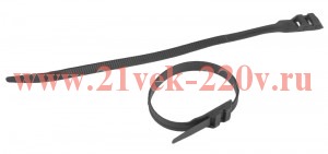 Стяжка кабельная для СИП с горизонт. замком 9.0х360 NO-224-594 черн. (уп.100шт) Эра Б0066058