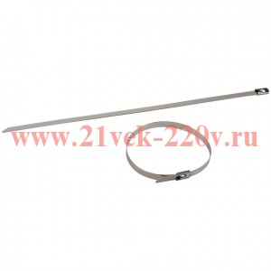 Хомут кабельный 7.9х400 сталь AISI 304 NO-225-243 (уп.50шт) Эра Б0066311